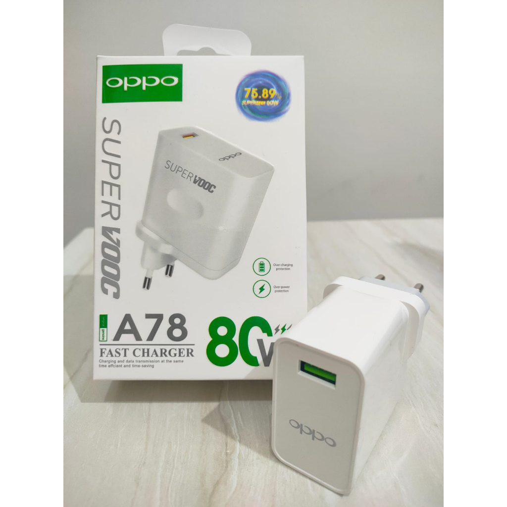 ADAPTER OPPO A78 80W SUPER VOOC FAST CHARGER