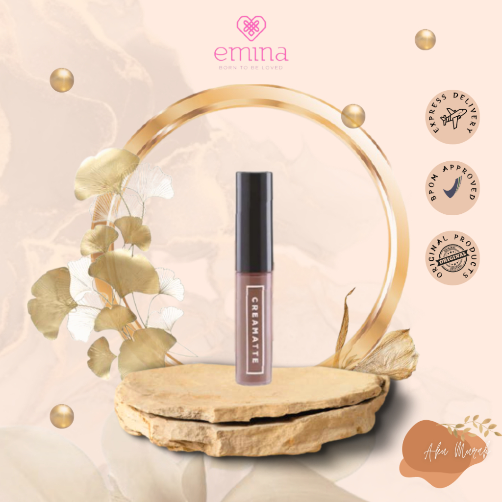 ✨ AKU MURAH ✨ Emina Creamatte 5.5 gr / Matte Lip Cream with Vit E [BPOM]