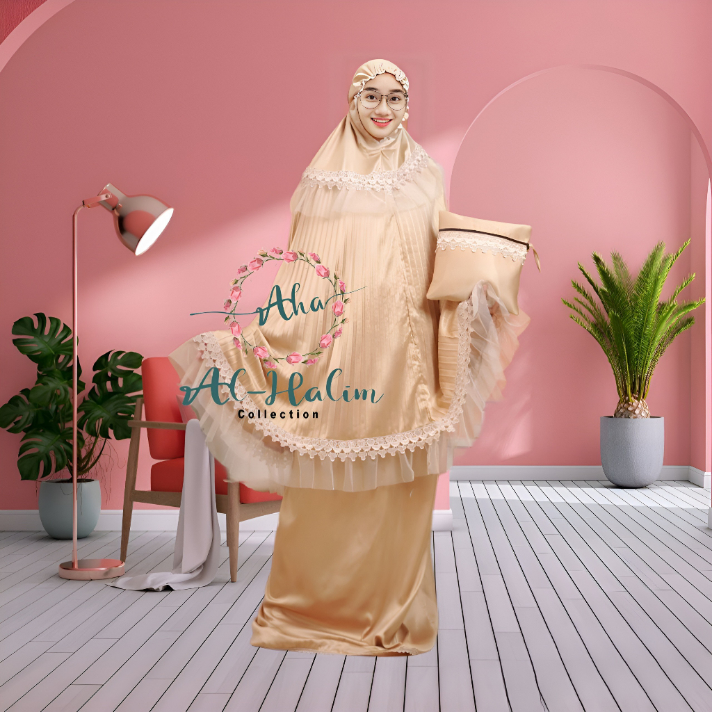 Mukena Dewasa Plisket Daily mukenah dewasa silk premium