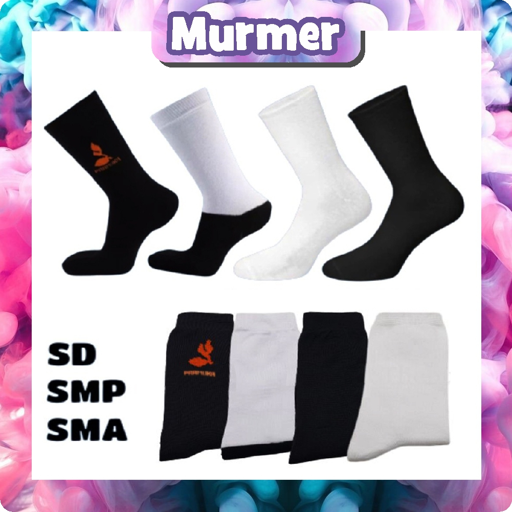 MurmerOfficial KAOS KAKI SEKOLAH SD / SMP / SMA (kaos kaki pramuka, kaos kaki hitam, kaos kaki putih) KK102