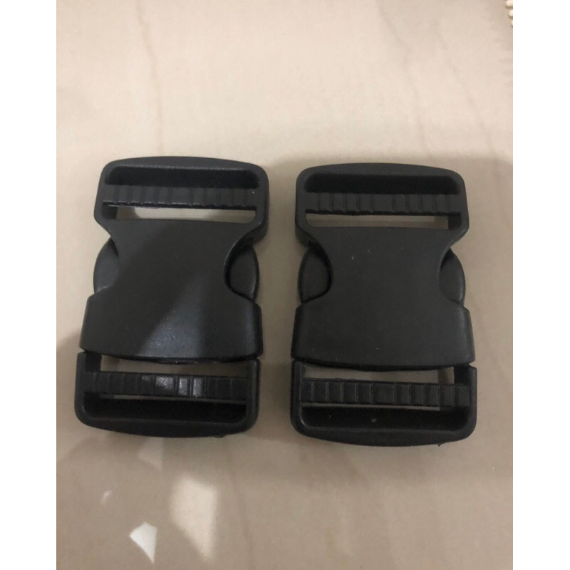 Premium Slop Buckle Tas/Kunci Sodok 3,8 cm Hitam Acetal