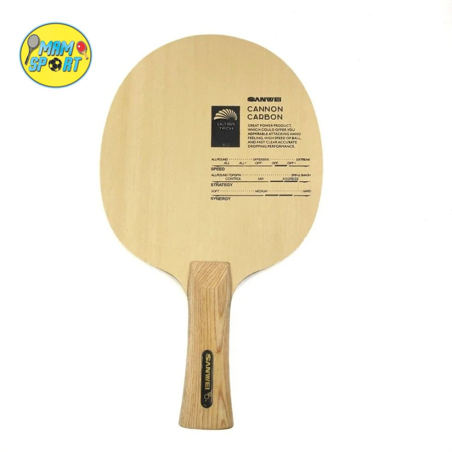 Kayu Bet Pingpong Tenis Meja SANWEI CANNON Carbon FL Original