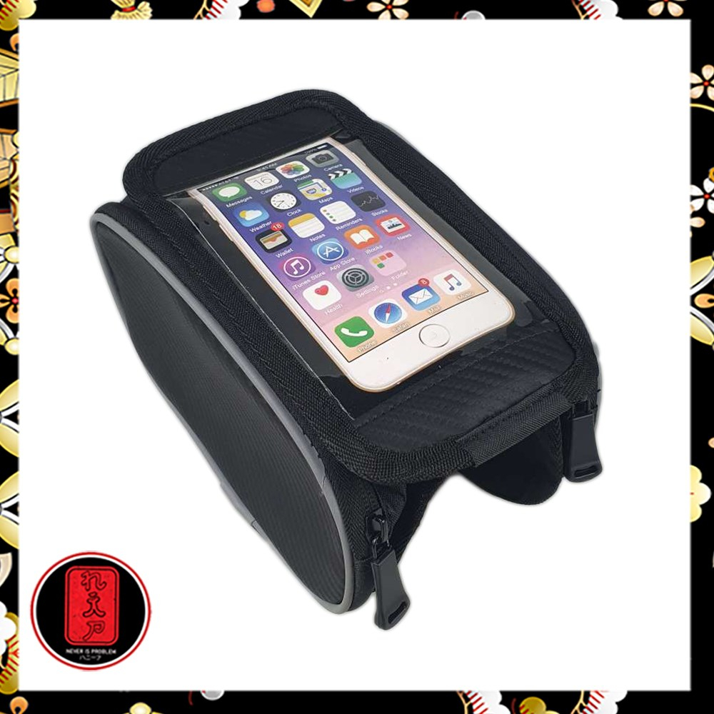 Roswheel Tas Sepeda Waterproof dengan Case Smartphone - ROS12813 - Black