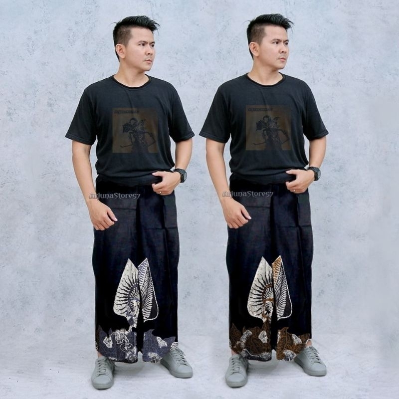 Sarung Batik Wayang Arjuna Dewasa Pria Wanita Kain Katun Sarung Kang Santri