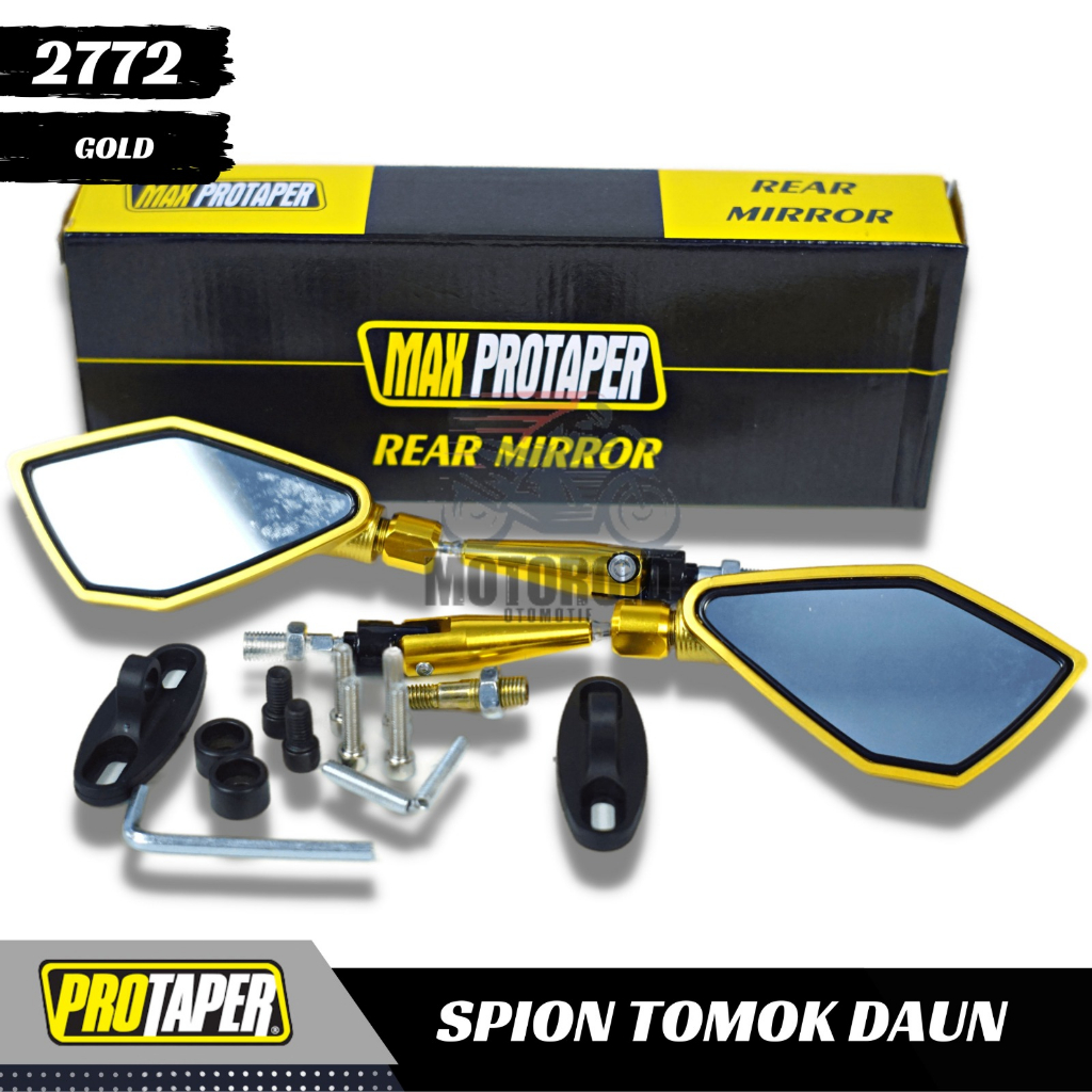 Spion Tomok Universal 2772 Spion lipat model daun semua motor masuk Lipat Daun