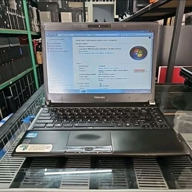 LAPTOP TOSHIBA PORTEGE R930 CORE I5-3230M- RAM 8GB DDR3- HDD 500GB SATA