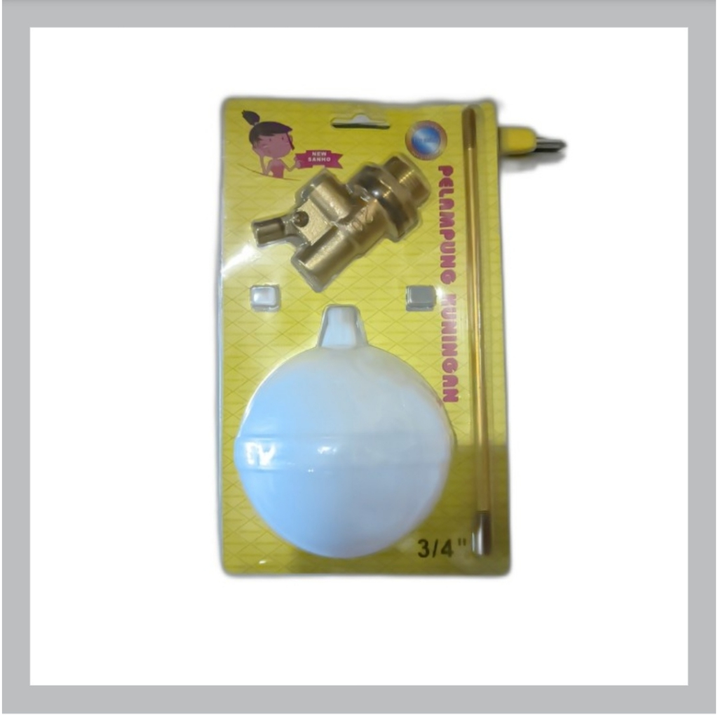 Pelampung Bola Kuningan Tandon Air 3/4” Inch / Pelampung Otomatis