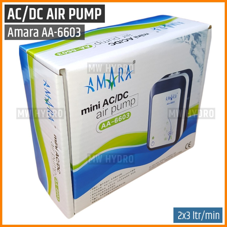 AMARA AA-6603, Air Pump AC/DC, Aerator / Pompa Udara
