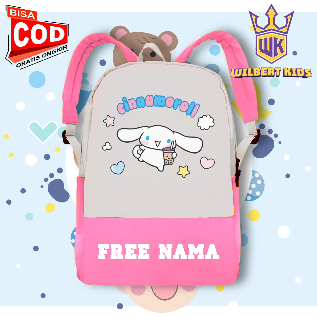 Ransel Tas Anak Cinnamoroll Tas Sekolah Anak Cinnamoroll