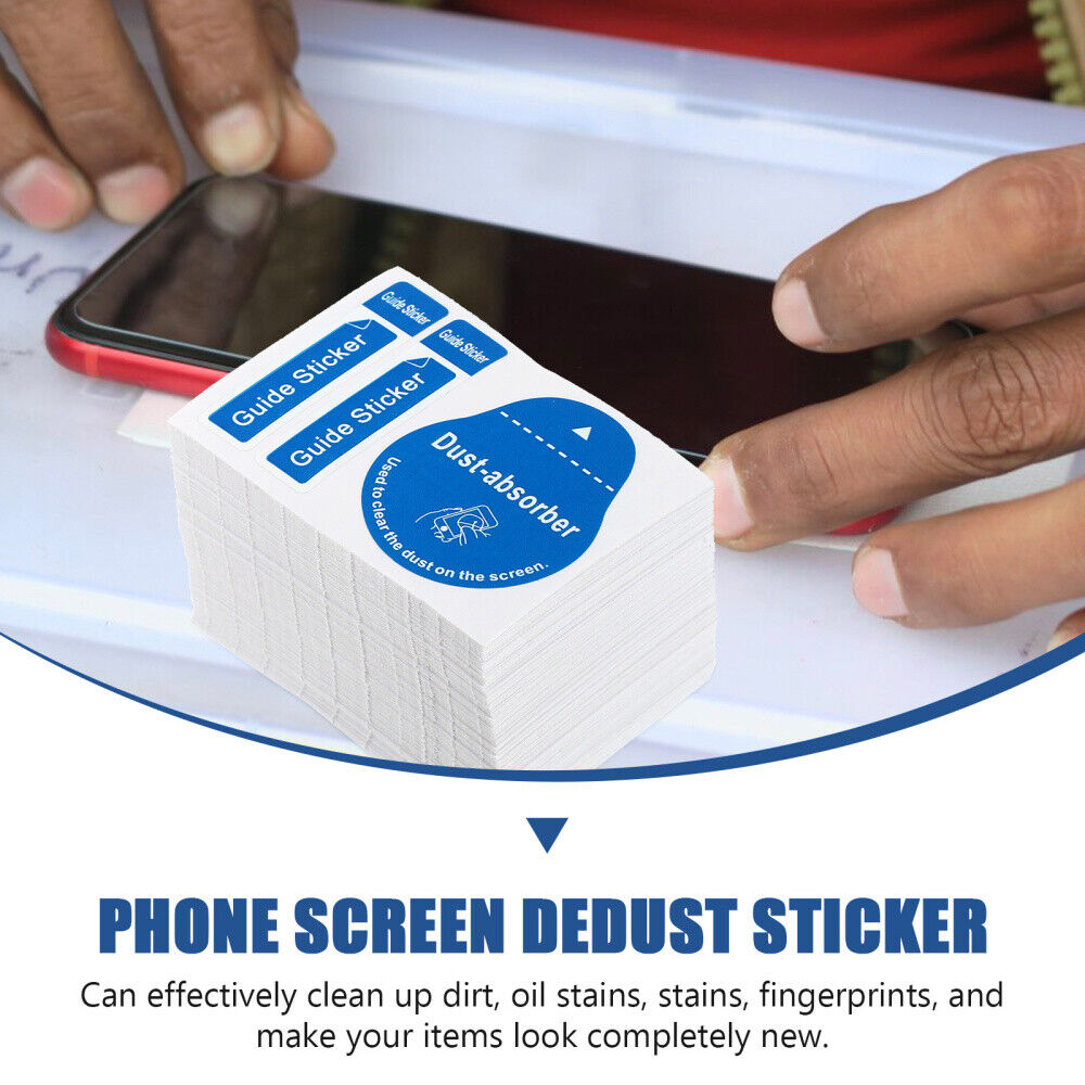 Guide Sticker Dust - Absorber Remover Alat Buat Pemasangan Tempered Glass / Pembersih Debu / Used To Clear The Dust on The Screen Protector Lem Tempel Tempelan Stiker Pengangkat Kotoran Pembersih Cap Jari HP/ Anti Cap Fingerprint Laya HP Kamera Camera