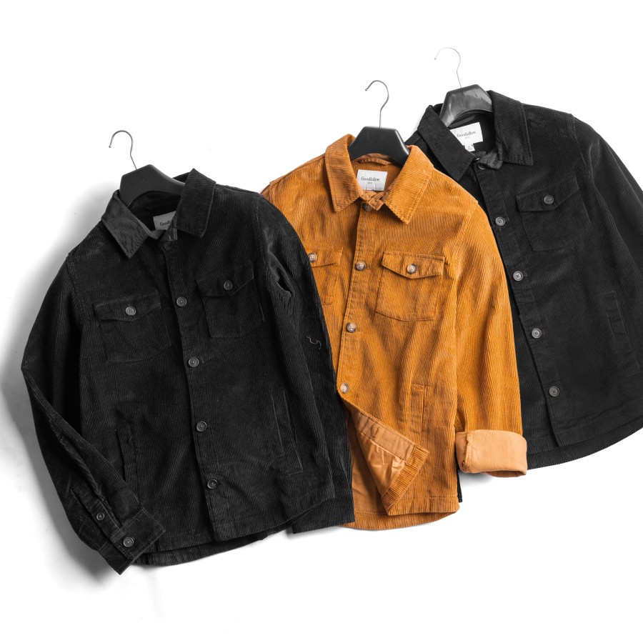 Jaket Corduroy Pria - Men's Trucker Corduroy Jacket