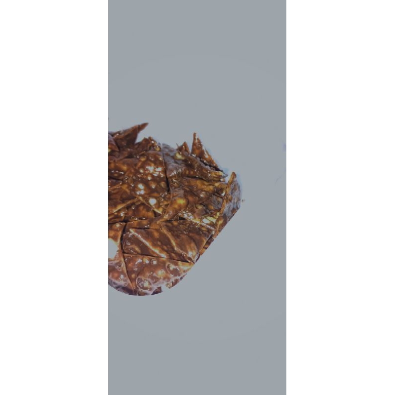 

Keripik pangsit coklat melt
