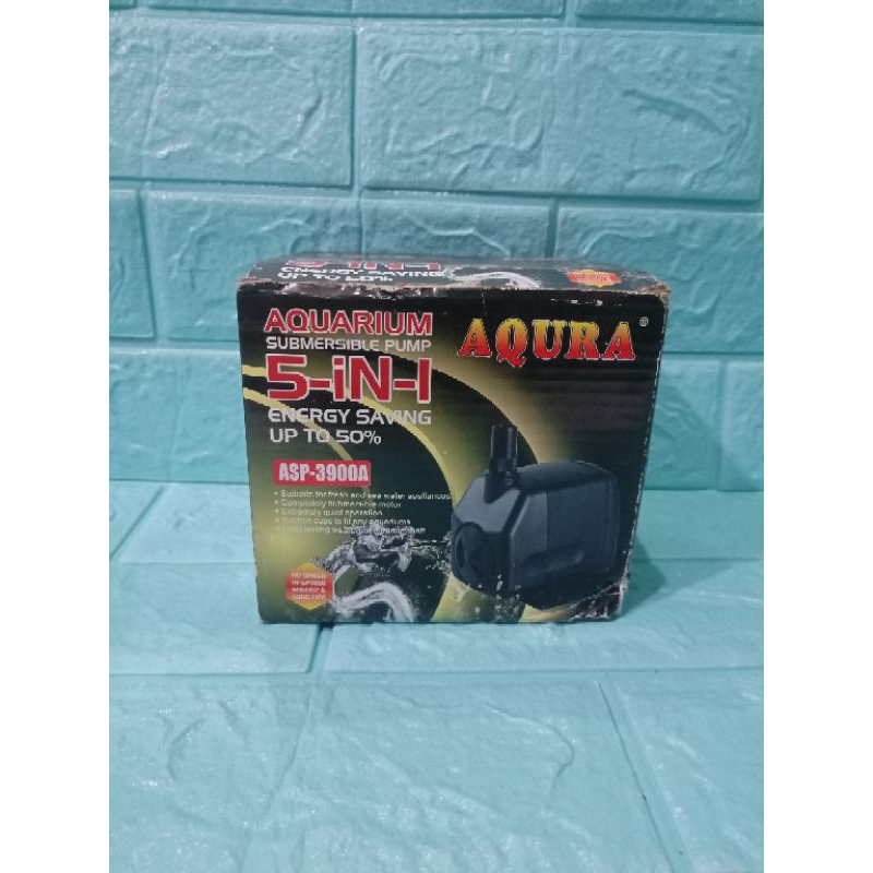 AQURA ASP 3900A pompa air celup kolam aquarium 38Watt