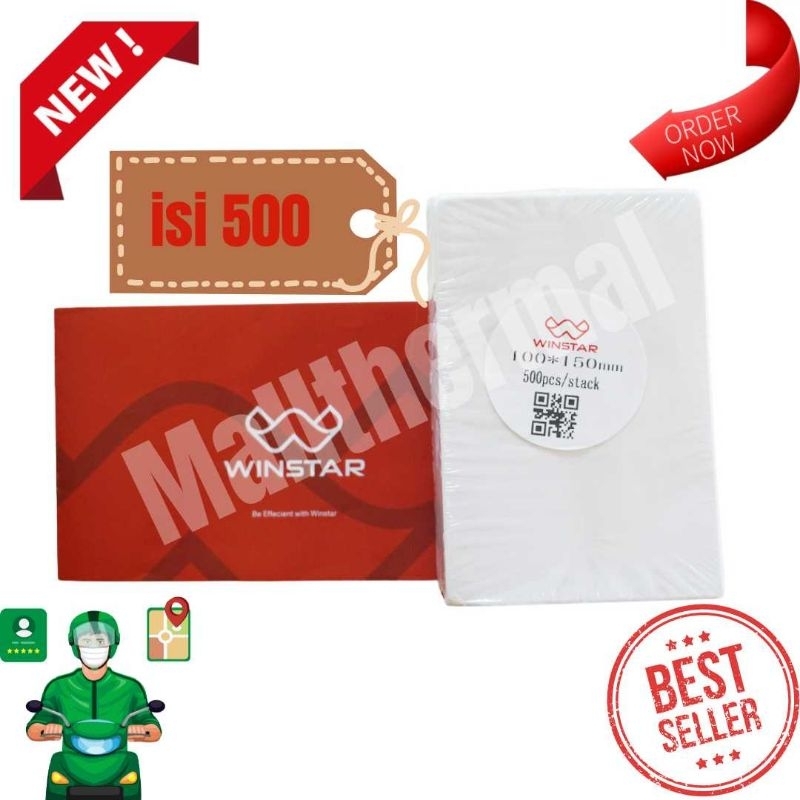 

STICKER KERTAS THERMAL LABEL 100X150 MM A6 500 LEMBAR