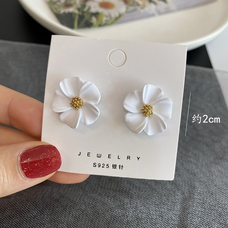 COD❤️Anting Bunga Wanita Korea Permen Candy Warna Earrings Fashion Gaya Aksesori