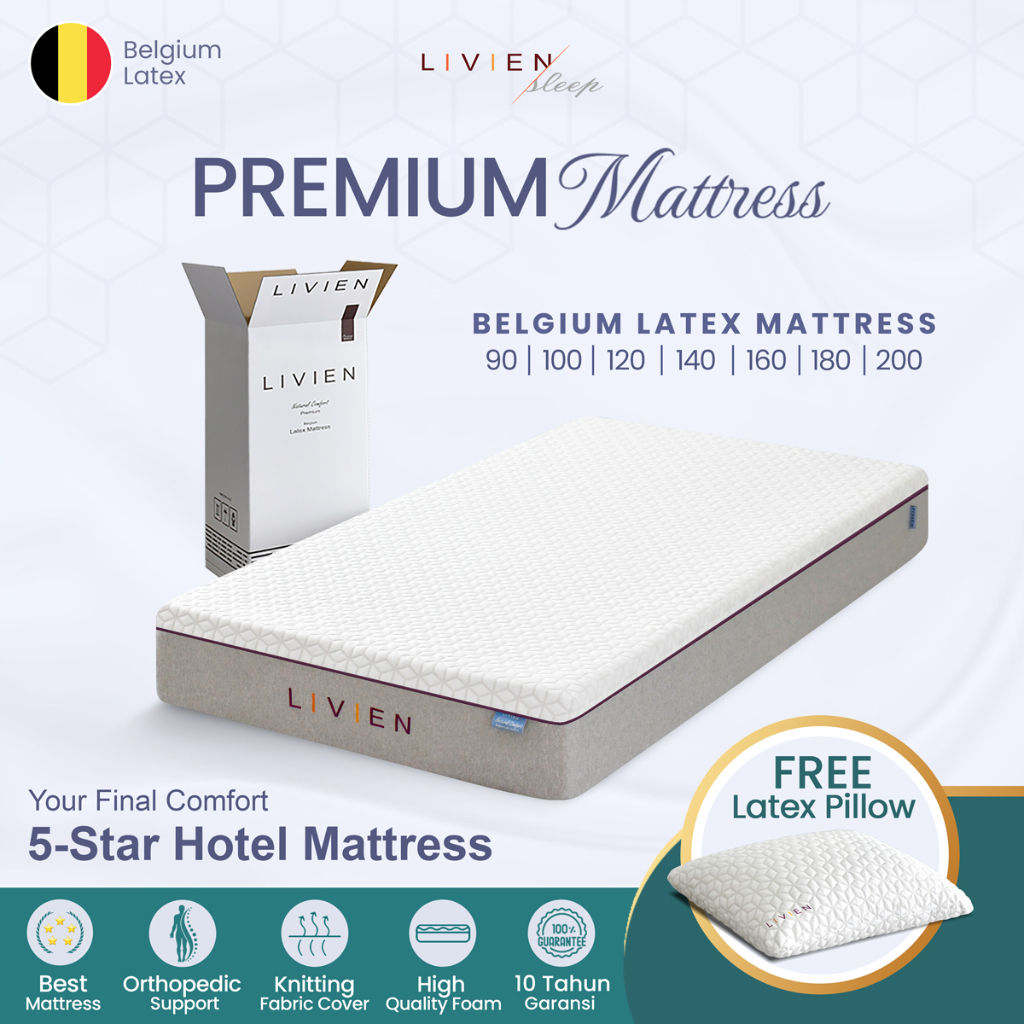 Kasur Latex Livien Sleep Belgium Latex Mattress