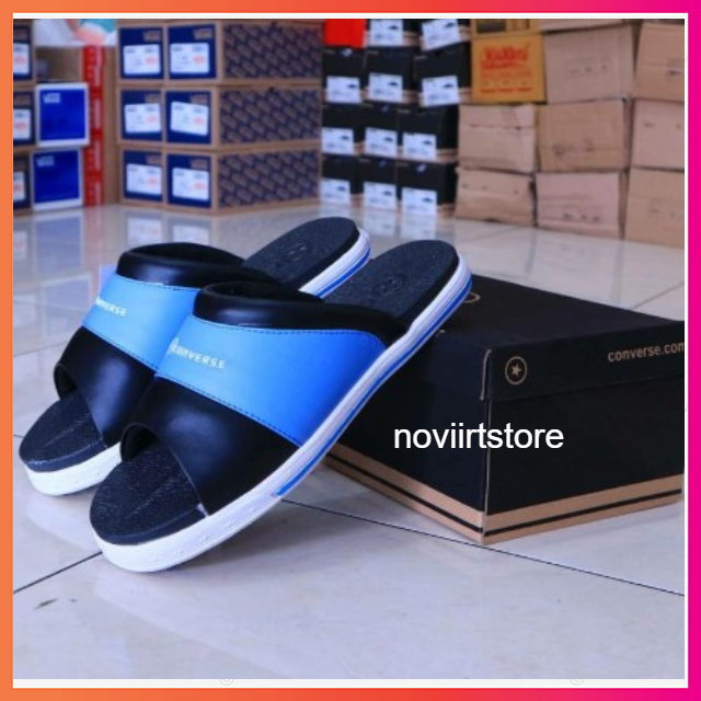 PROMO SANDAL SELOP CONVERS PREMIUM HITAM MERAH BIRU PUTIH