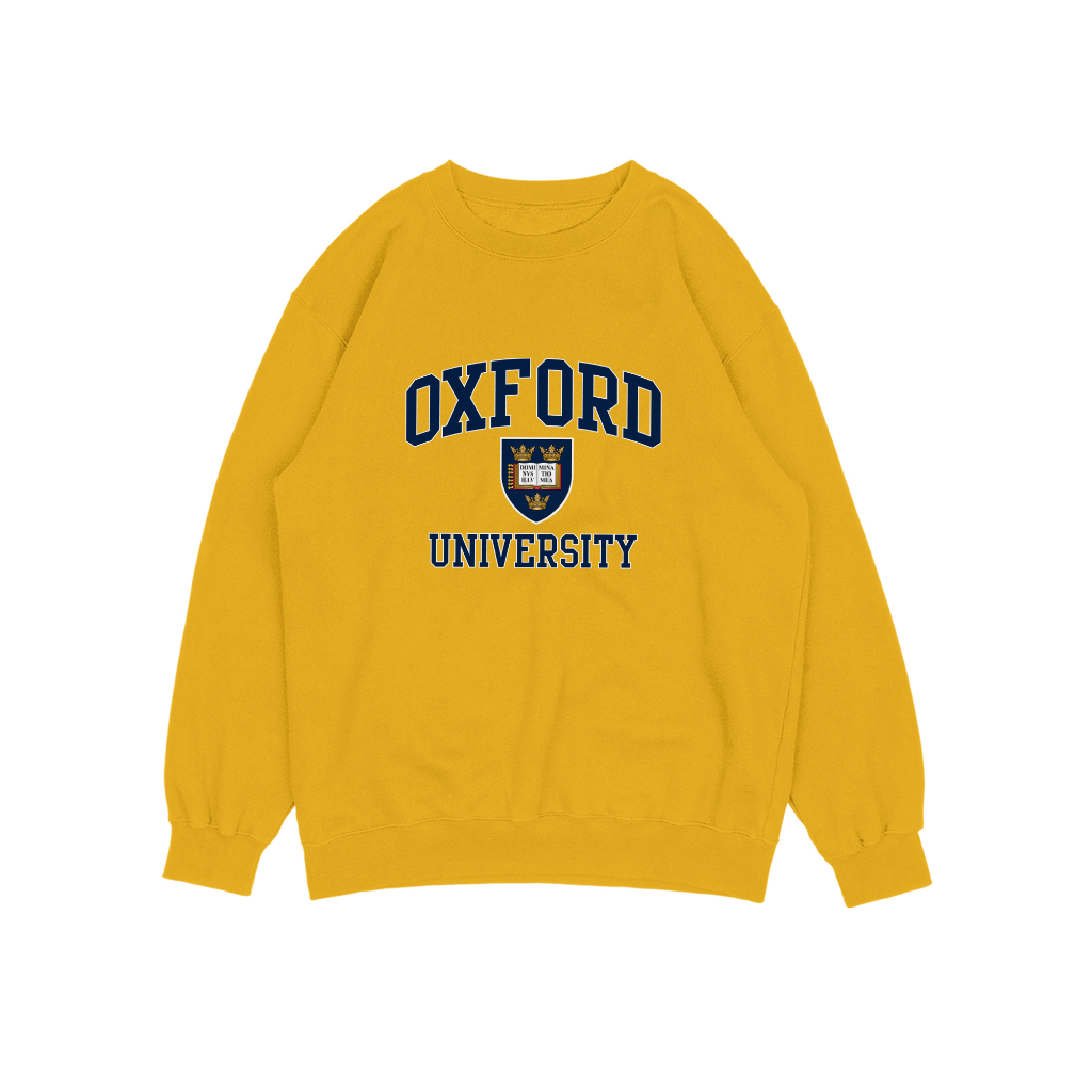 OXFORD SWEATER CREWNECK PRIA WANITA Size M-XXL