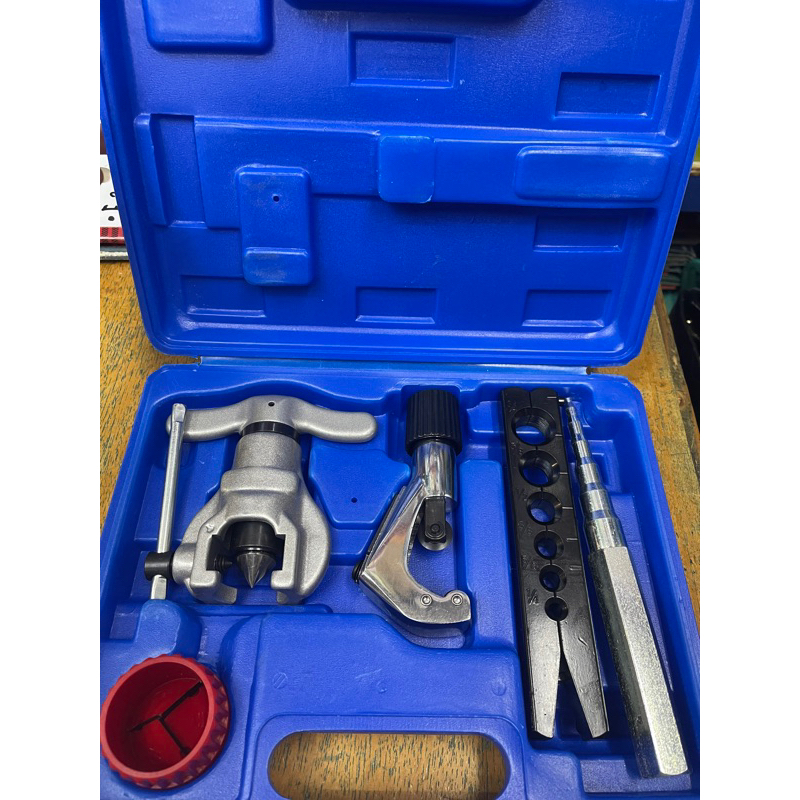 Flaring tools AC + cutter + reamer lengkap CT 808 F box biru