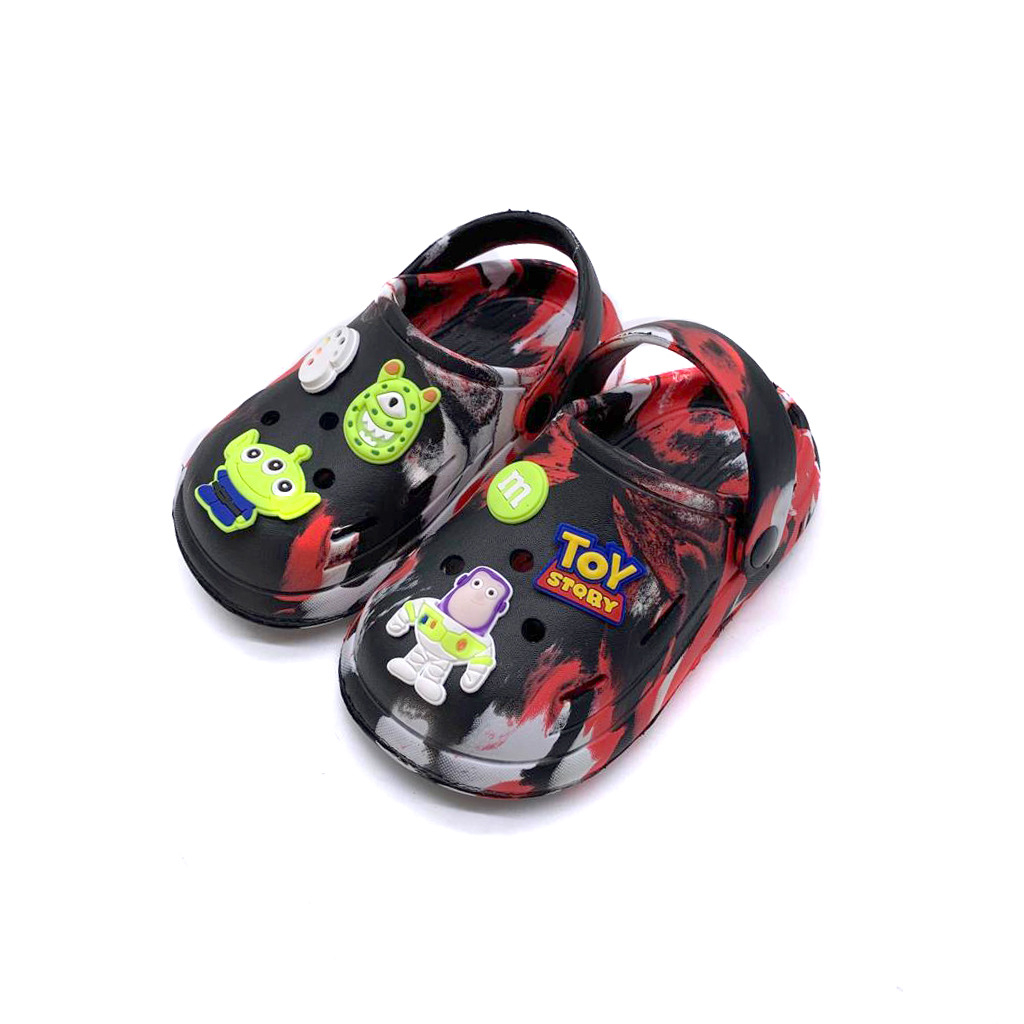 Sandal Selop Anak Sandal Baim Karakter Lucu Terbaru Kekinian Motif Loreng Uk.20-31