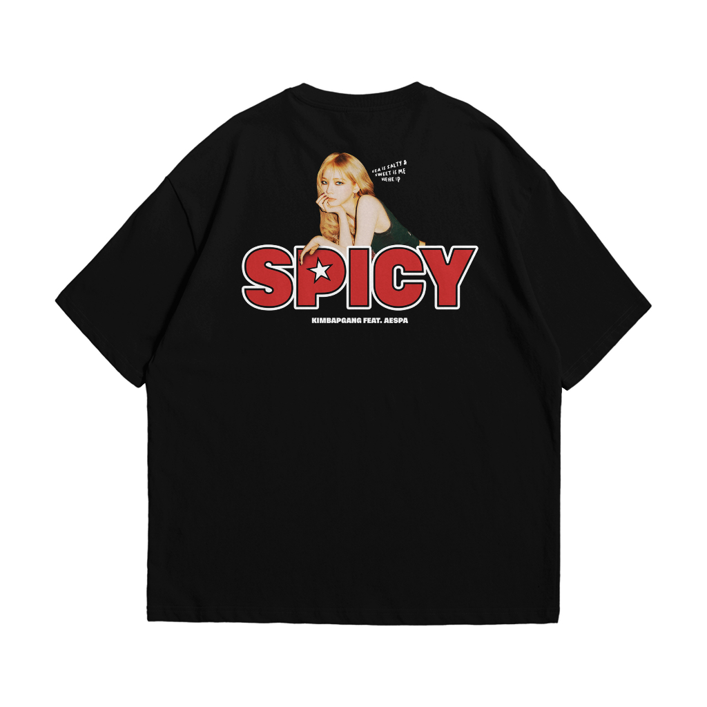 Tshirt AESPA Kaos Kpop Oversize KARINA SPICY – Kimbap Gang