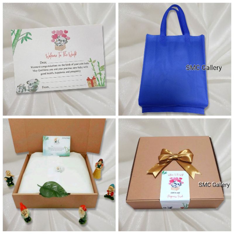 

TAMBAHAN DUS BOX Packing Hampers Kado Lahiran Baby Boy Girl