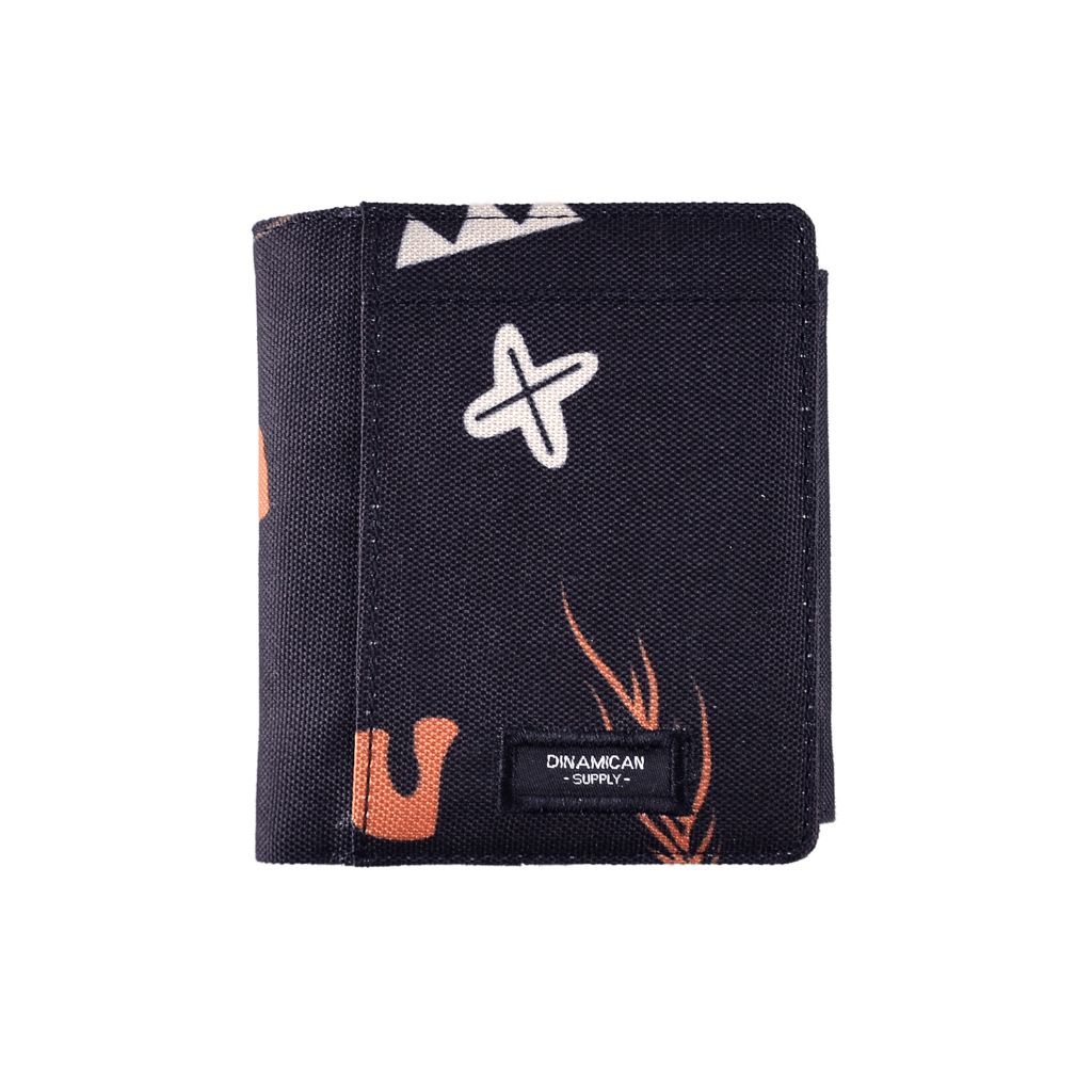 Dompet pria lipat dompet kartu uang koin donpet cowok Archer Black Doodle