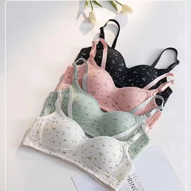 Love Fashion - Bra Push Up Motif Garis Lurus Style Senam Zumba Yoga Pakaian Dalam Wanita Import Bra63