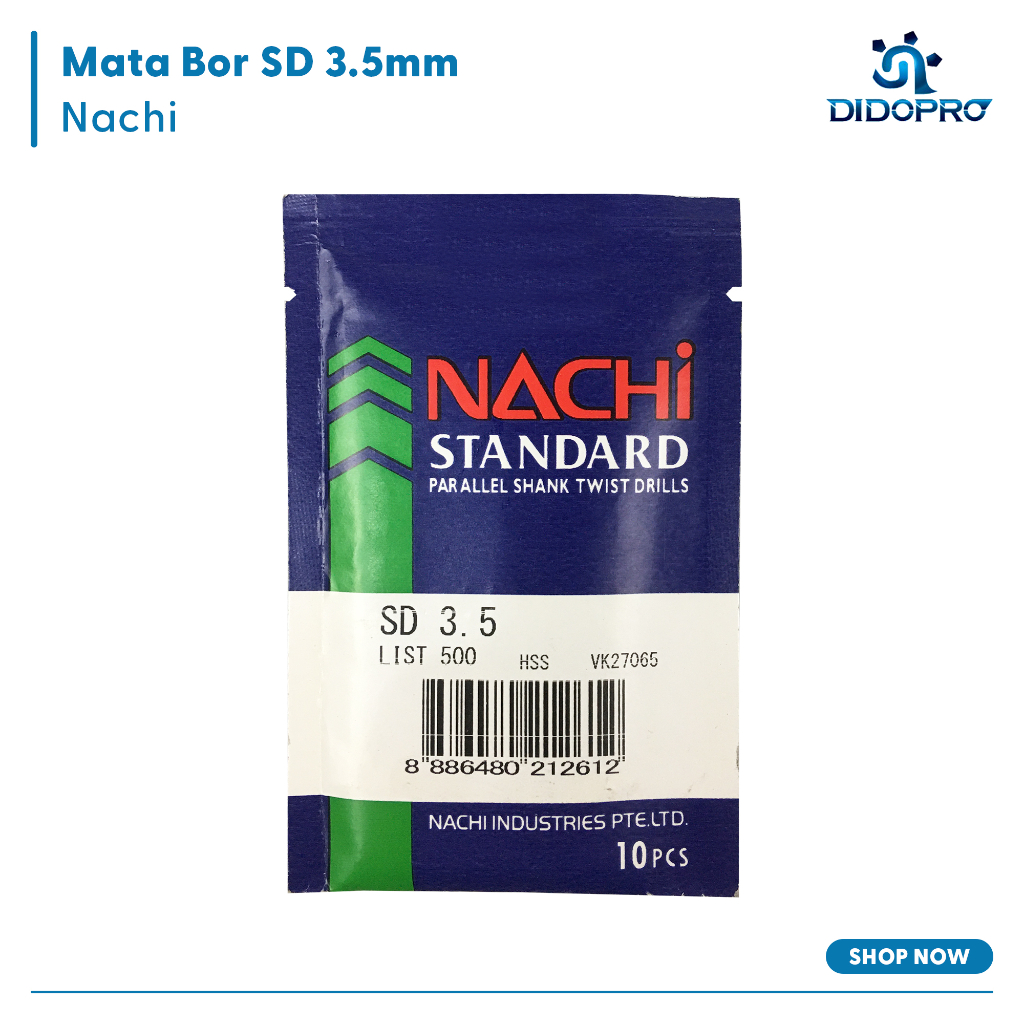 Mata Bor Besi 3.5 mm NACHI HSS