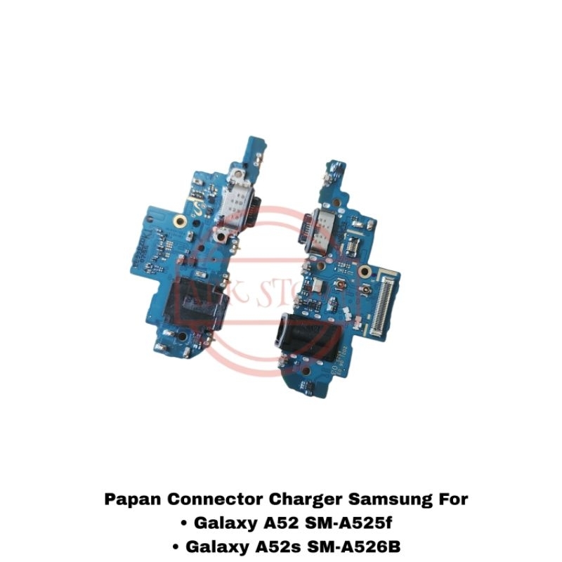 Papan Connector Charger Samsung Galaxy A52 A525f / A52s A526B Pcb Konektor Cas Original