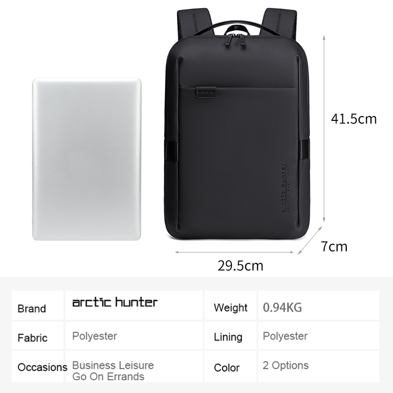 Arctic Hunter B00574 Tas Ransel Kasual Backpack Laptop Pria 15.6 Inch