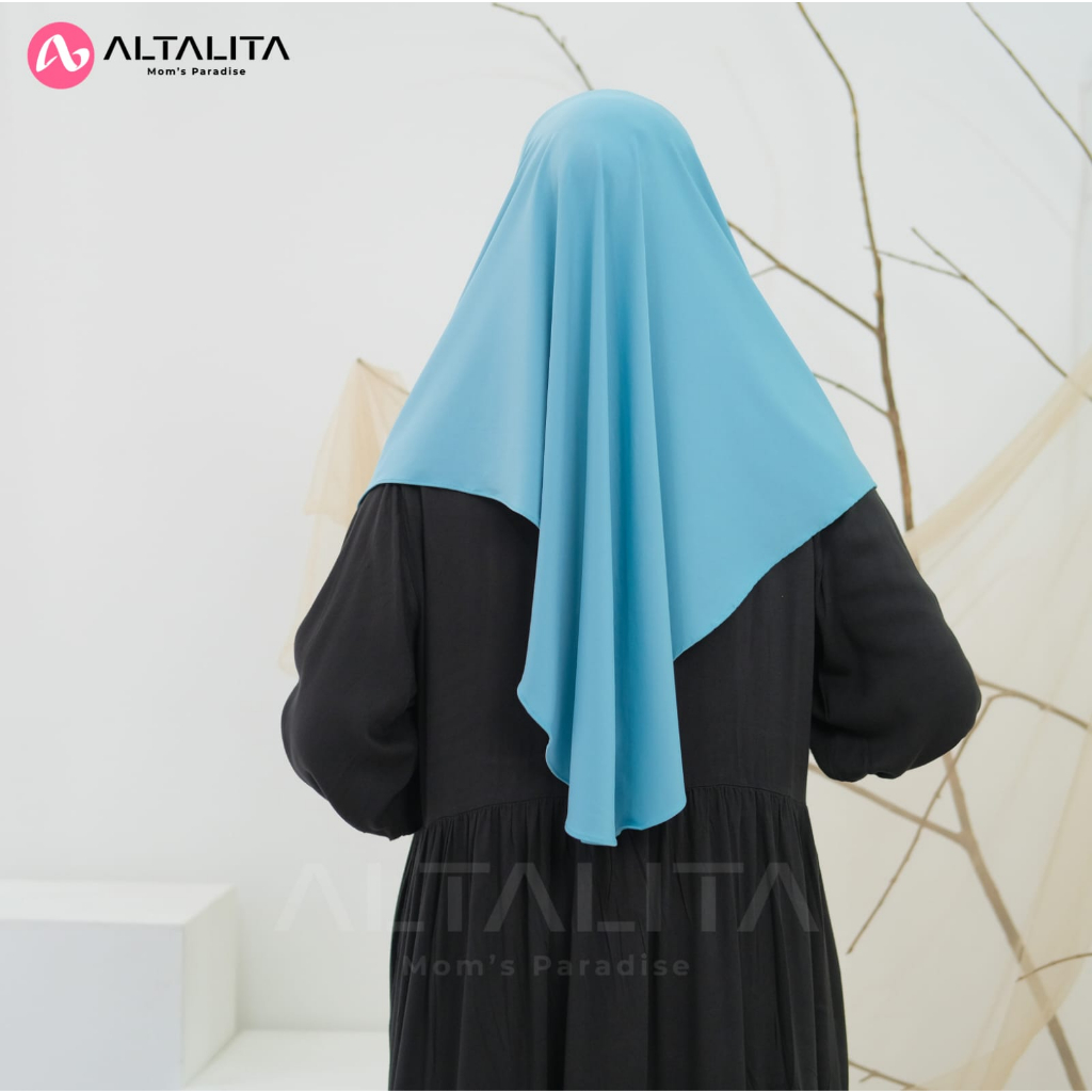 Altalita - Hijab Instan Bergo Sport Hamidah Menutup Dada Kerudung Instan Qanita Penguin Size L Jilbab Bergo Jersey Premium Cocok Untuk Sekolah Olahraga Volly Futsal Senam dan Sehari-Hari