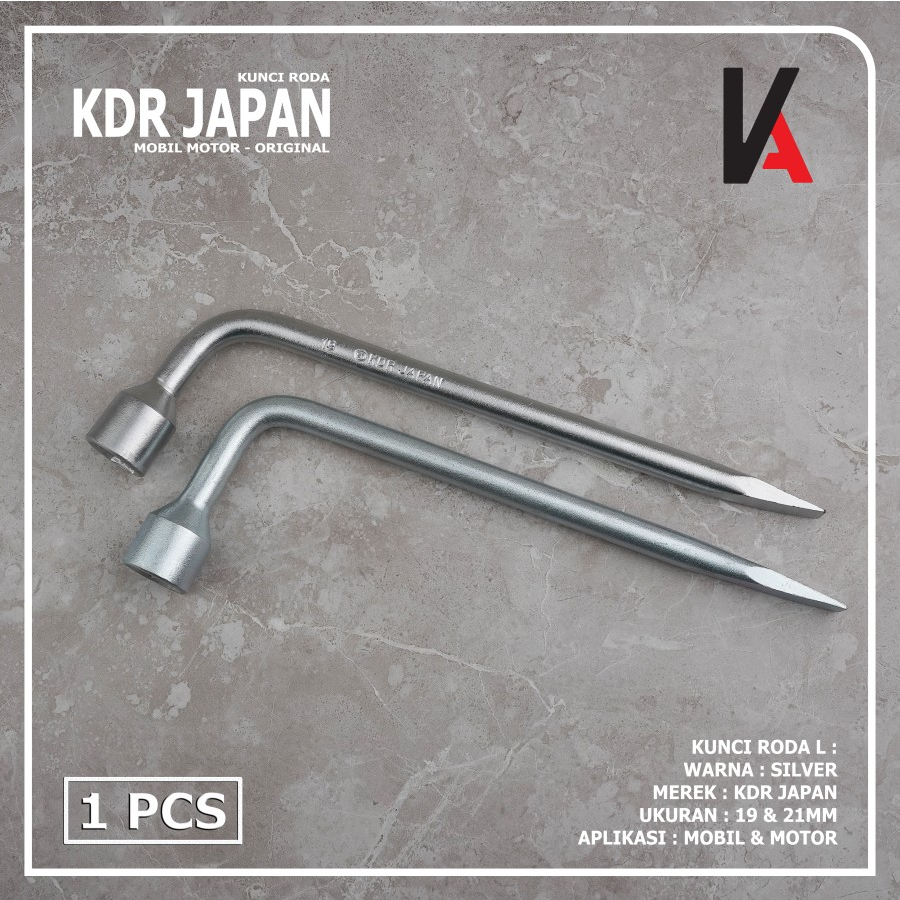 KUNCI RODA L HEX 19MM X 21MM KDR JAPAN PLUS CONGKELAN BAN MOBIL MOTOR