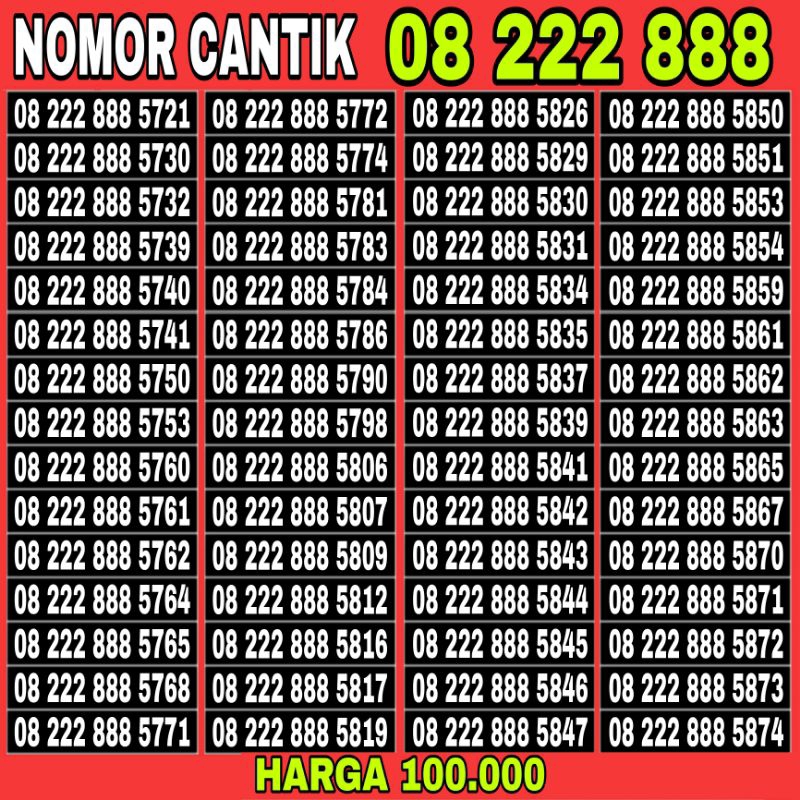 kartu perdana nomor cantik simpati