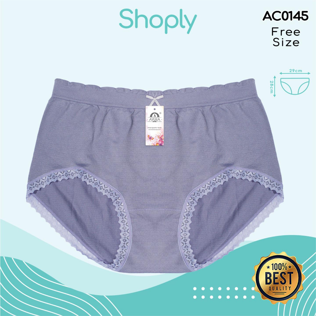 CD Wanita Jumbo Celana Dalam Rajut Polos Renda