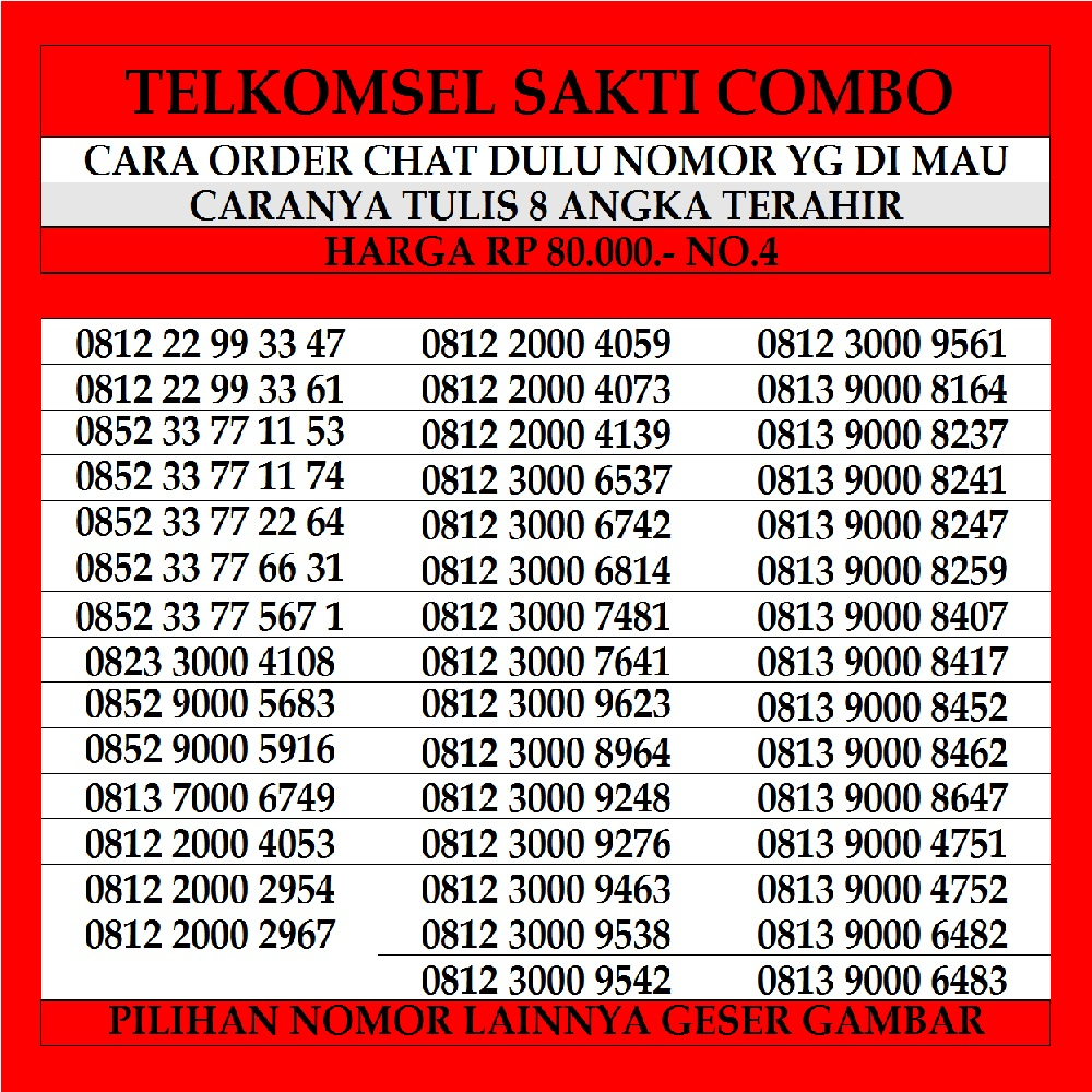 Nomor Cantik Telkomsel Kartu As Varian Nomer Perdana