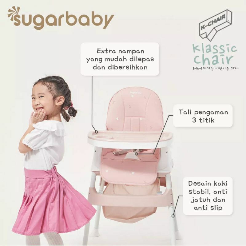 Sugarbaby K Chair 6in1 Multifunction High Chair/booster seat/kursi anak/ Kursi