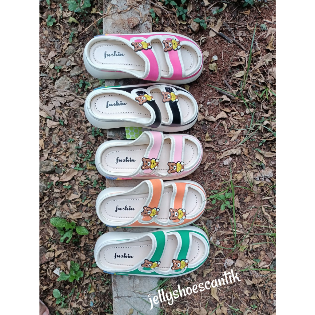 Sandal Anak Perempuan Sendal Jelly Slop 029 Merk Fushin