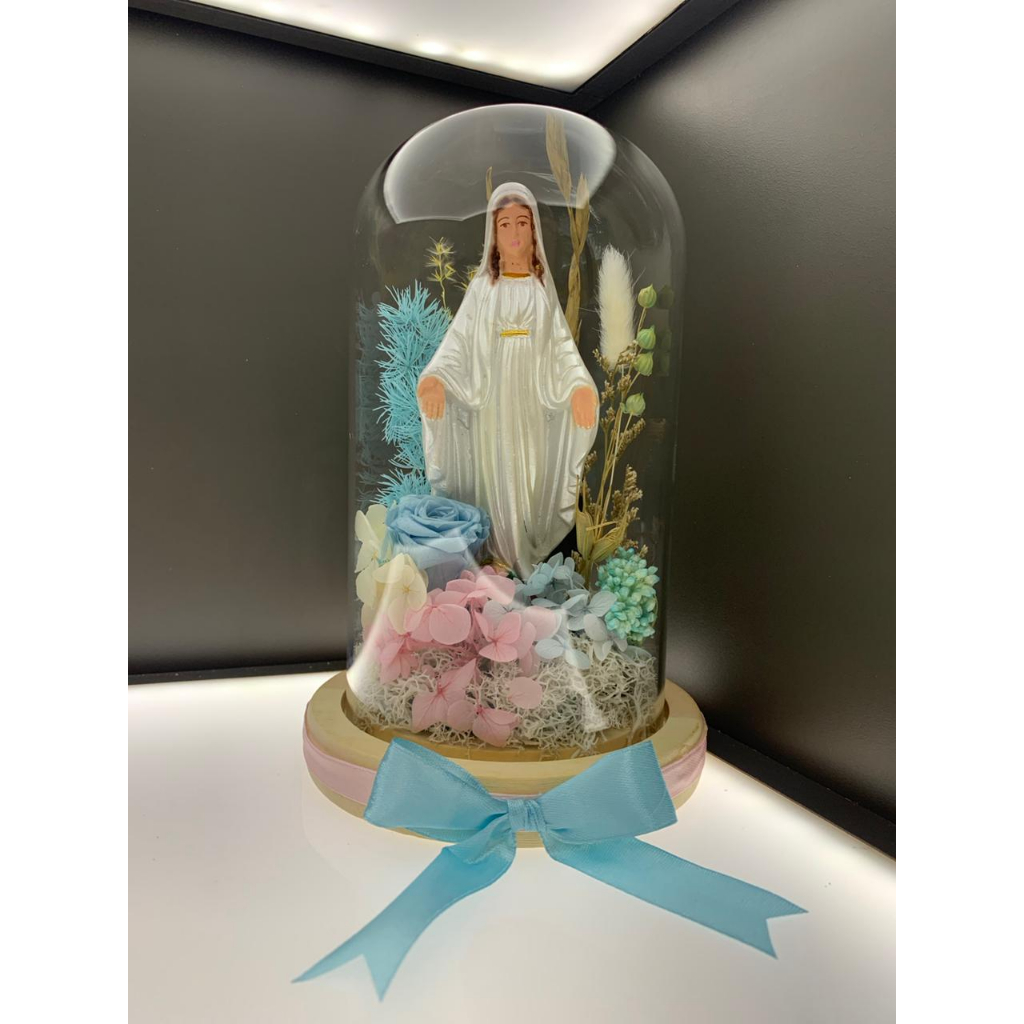 Flower Glass Dome Bunda Maria