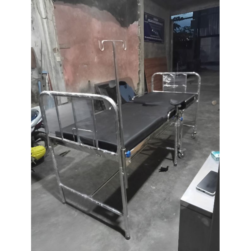Ranjang Melahirkan Stainless Knockdown | Bed Partus Stainles Verlos Bed Knockdown | Meja Kebidanan S