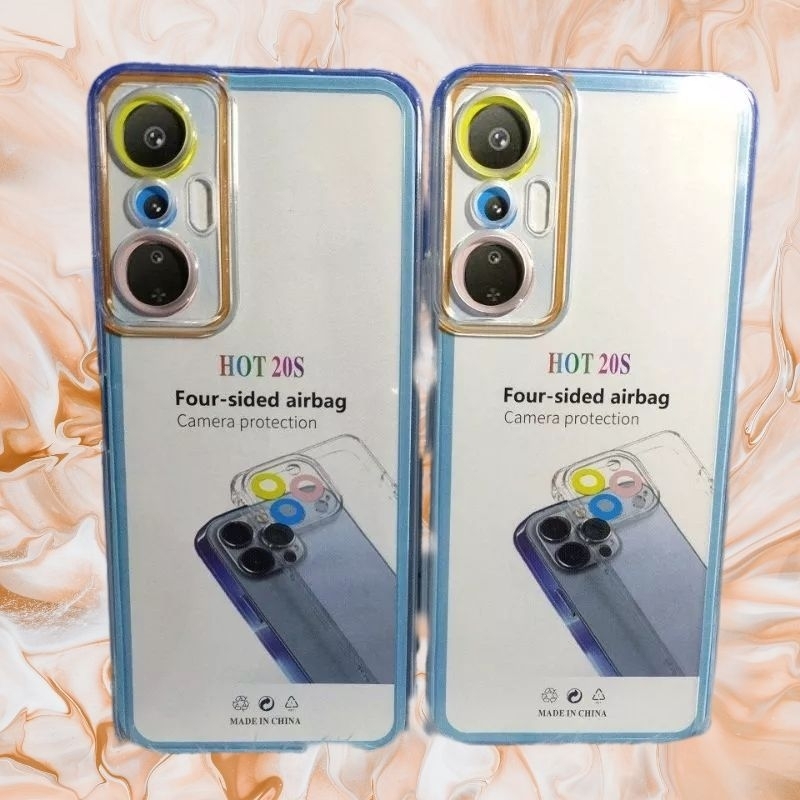 Softcase case slikon kondom bening terbaru type Hp infinix HOT 20S CLEAR BAG SPACE TPU pelindung camera