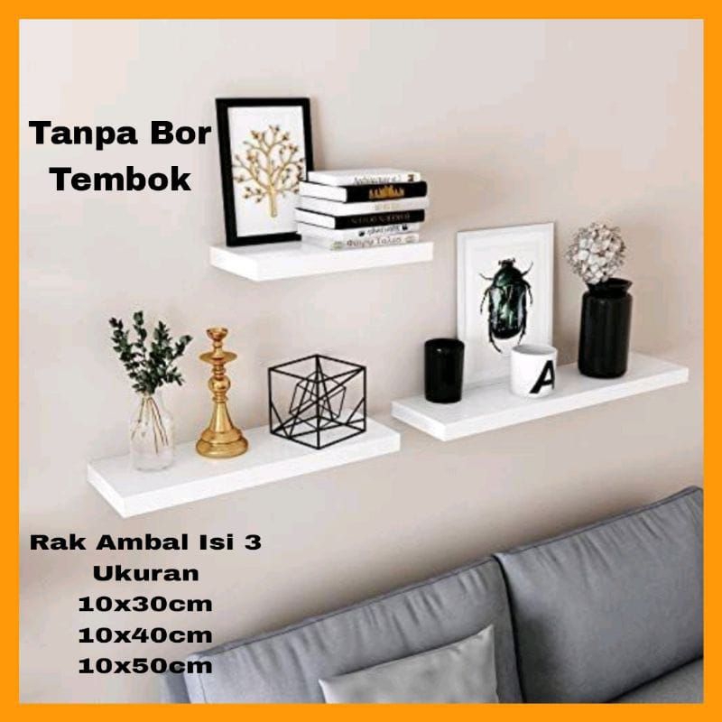 Rak ambal minimalis Rak ambal dinding Rak ambal melayang