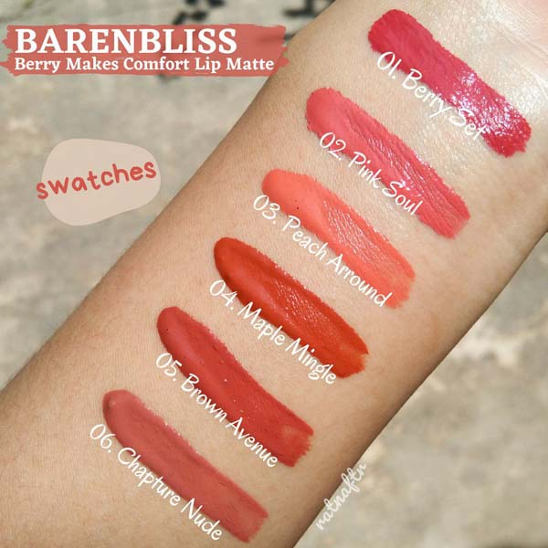 BNB Barenbliss Berry Makes Comfort Lip Cream - Korea Liquid Lipstik「24H Moisturizing_Cerianti