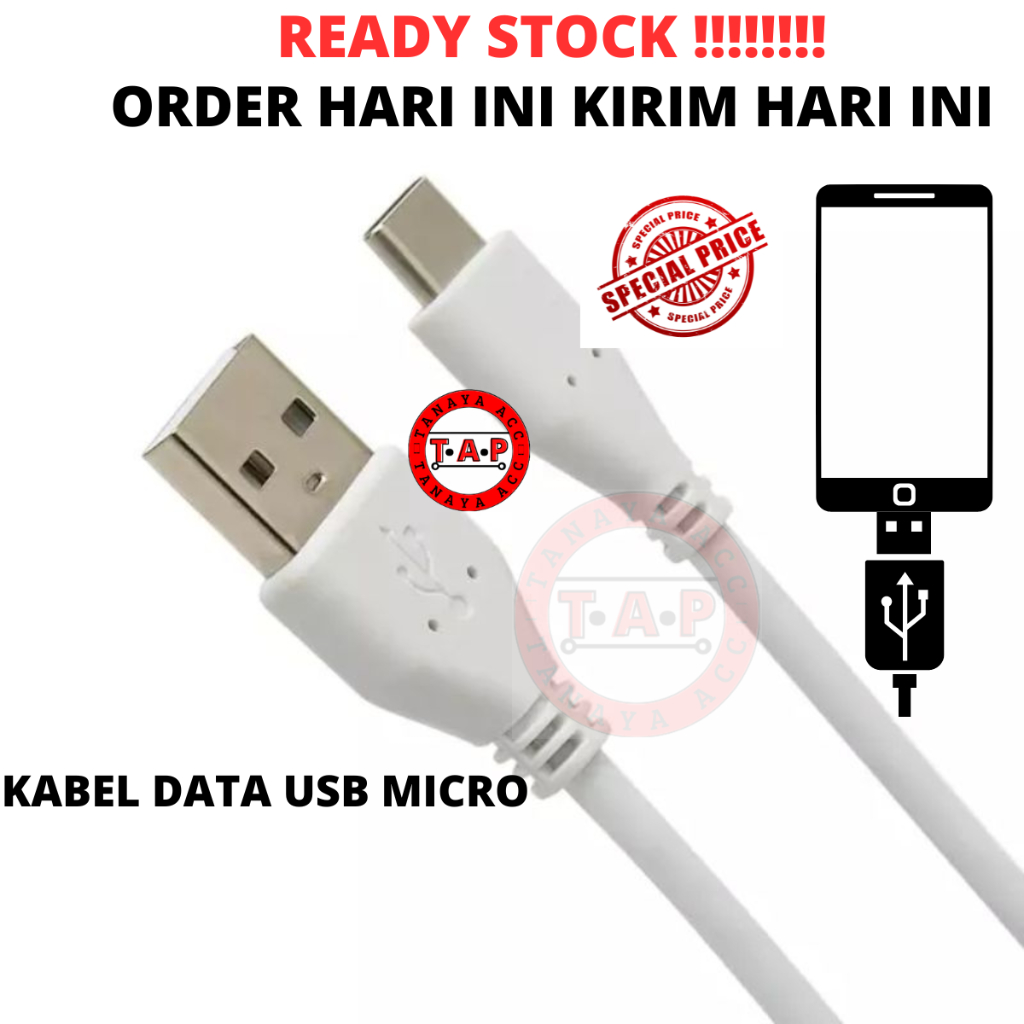 Kabel Data Usb Micro Cable Micro Usb 2A Murah TANAYAACC