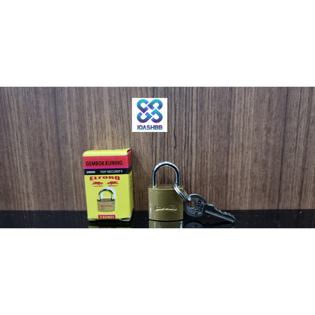 Gembok Besi Kuning ELTORO 20mm 25mm 32mm 38mm 50mm / Padlock Kuning ELTORO