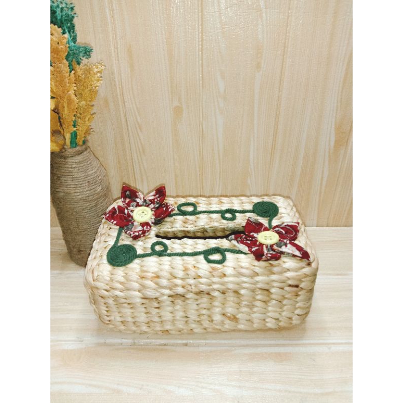 Anyaman ecenggondok tempat tissu etnik