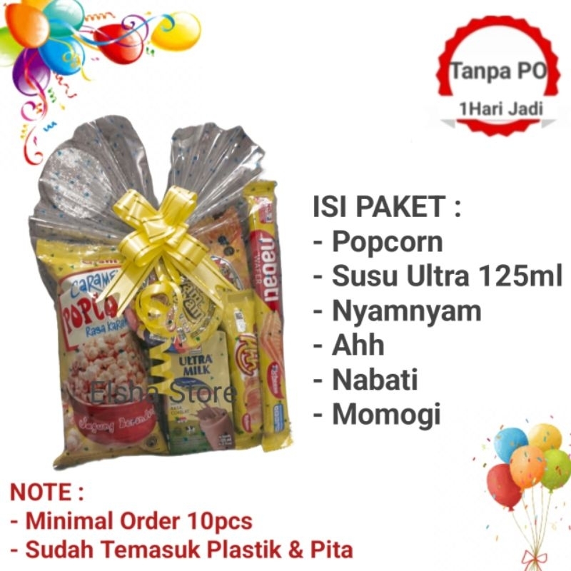 

Paket Snack Ulang Tahun / Bingkisan / Souvenir Ulang Tahun / Goodiebag