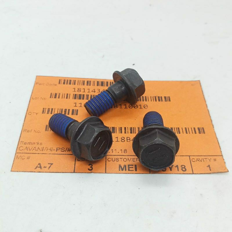 baut 12 flange topi m8x20 baja hitam silicon