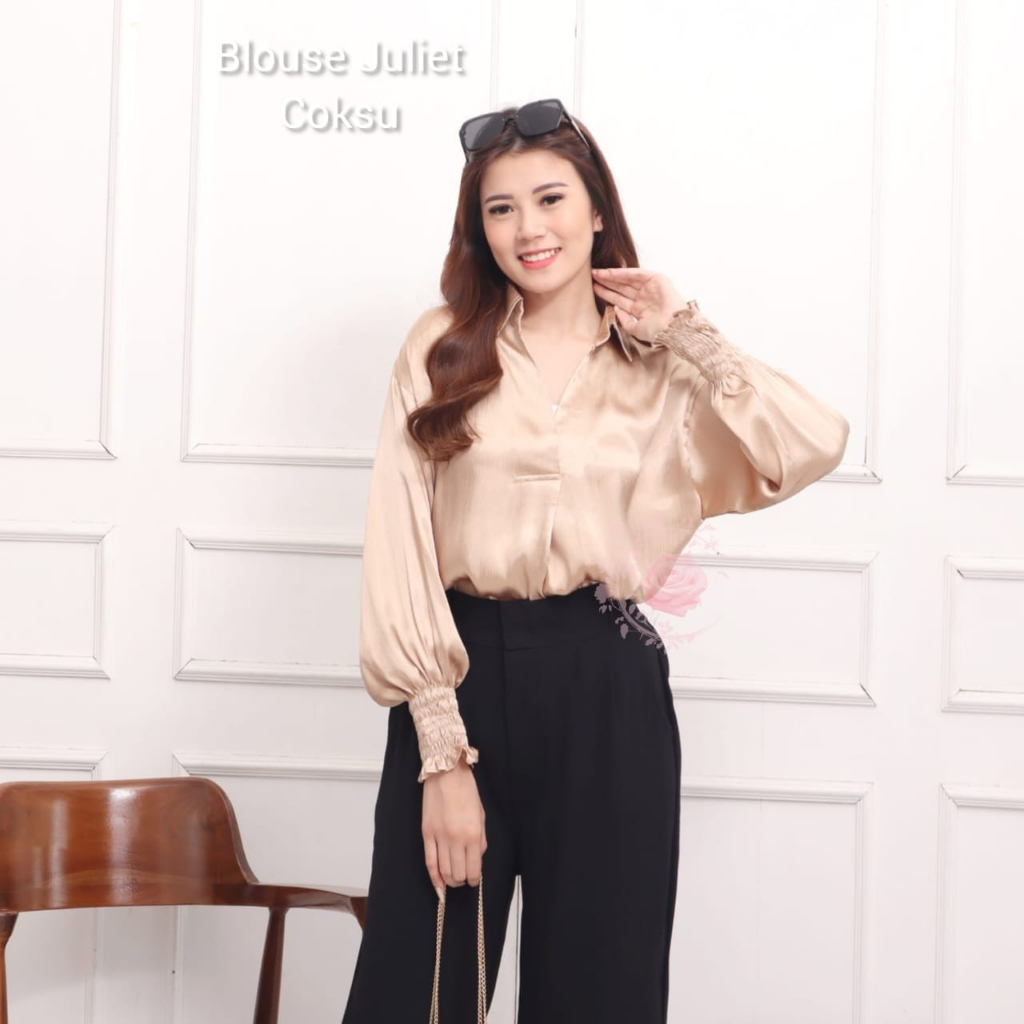 BLOUSE JULIET ATASAN FASHION WANITA / BAJU PESTA /PAKAIAN TERLARIS TERBARU KEKINIAN