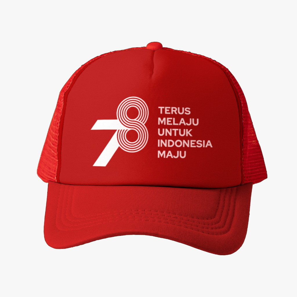 TOPI TRUCKER / BUCKET TERMURAH SPESIAL HARI KEMERDEKAAN REPUBLIK INDONESIA 17 AGUSTUS